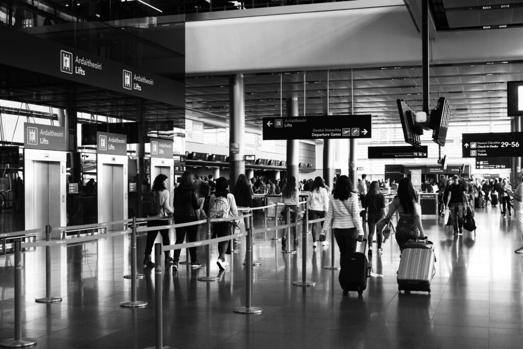 Global airport traffic hits record