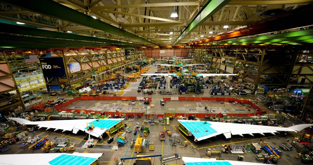 Boeing assembles first B777-8 freighter