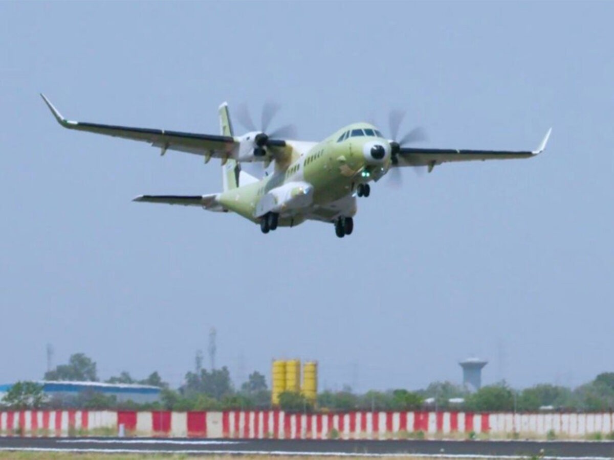 India-made C-295 takes off