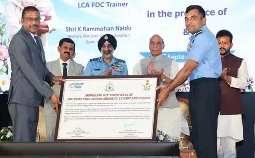 HAL delivers aircraft and helicopters