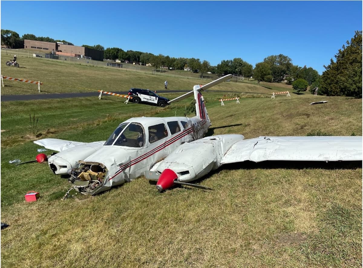 Pilots injured after engine failure