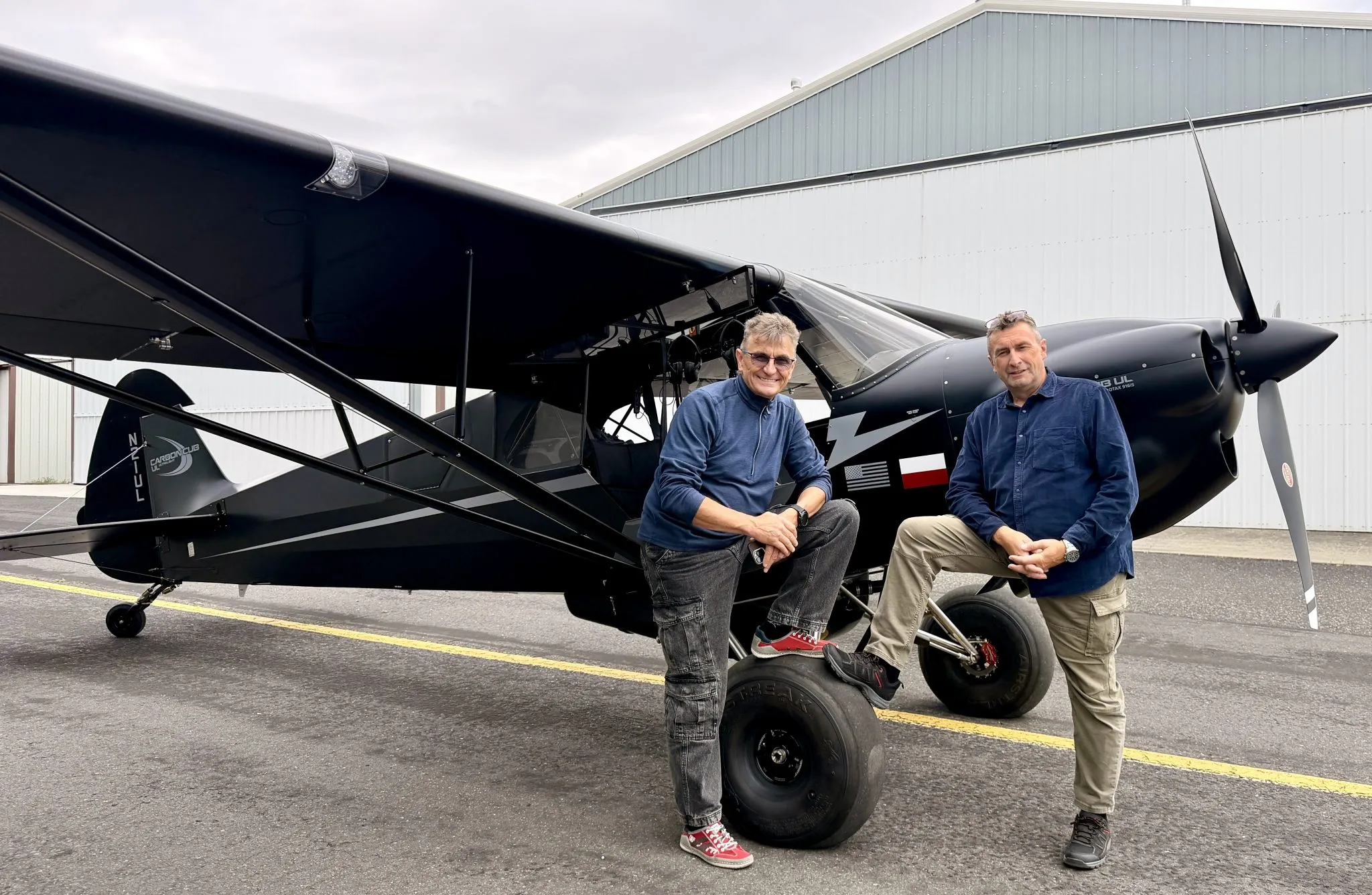 Carbon Cub UL flies Atlantic